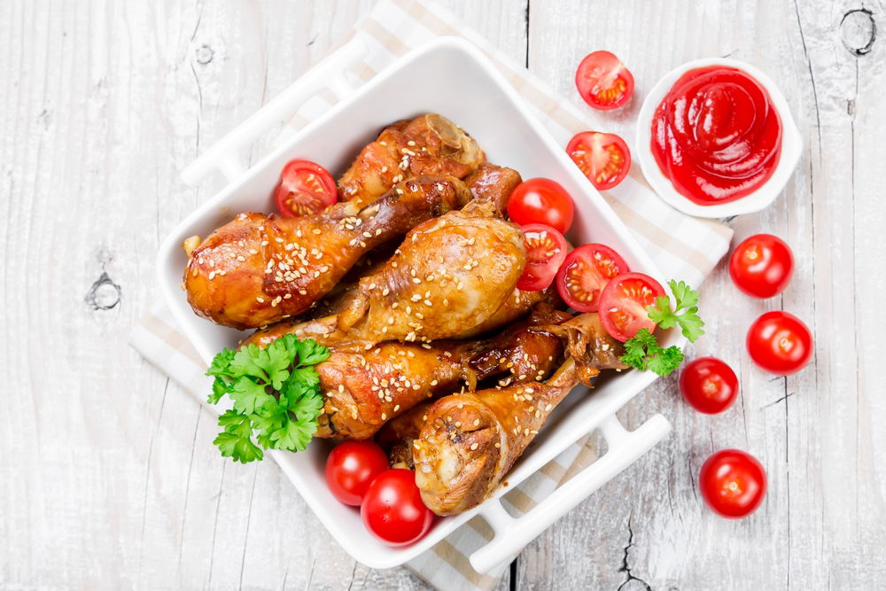 עוף בציפוי קריספי מתקתק