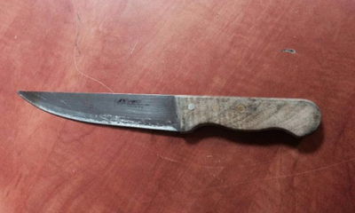 הסכין שנתפסה אצל המחבל