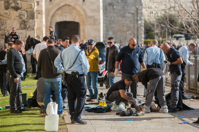 זירת פיגוע בשער שכם