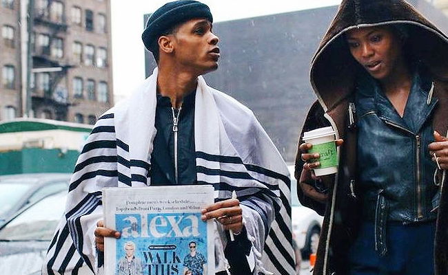 אחרי נשות הכותל: טלית ב"שבוע האופנה" בניו יורק