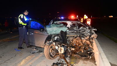 זירת התאונה בכביש 31