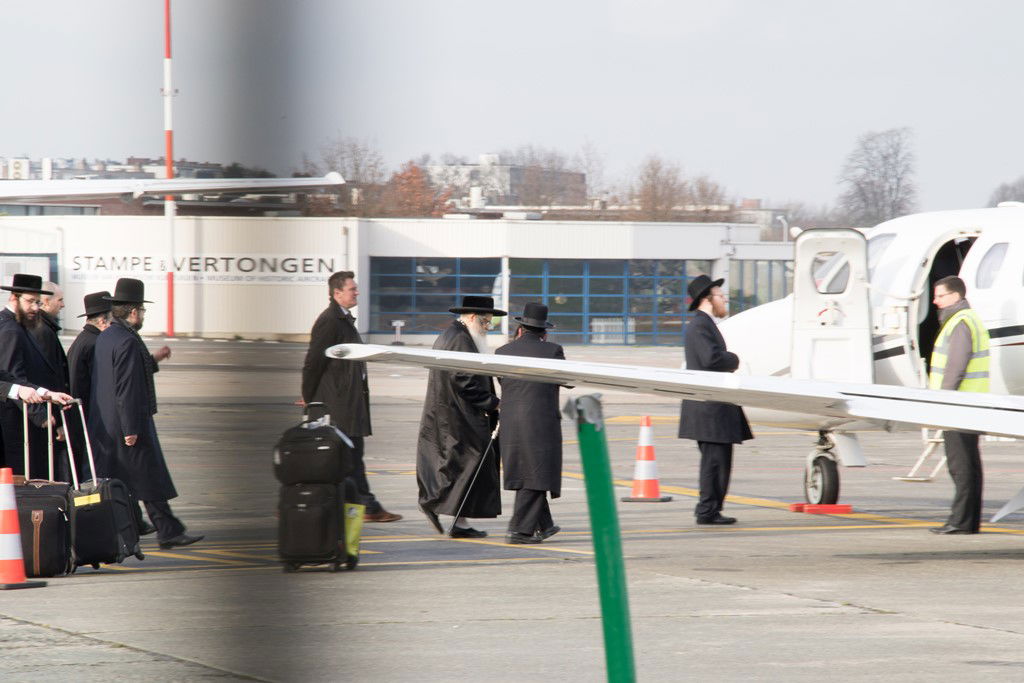 גלריה: האדמו"ר מסאטמר קפץ לביקור בזק באנטוורפן