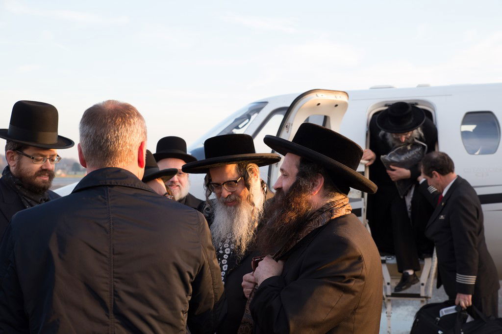 גלריה: האדמו"ר מסאטמר קפץ לביקור בזק באנטוורפן