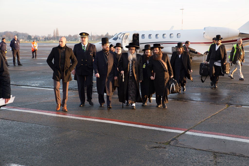 גלריה: האדמו"ר מסאטמר קפץ לביקור בזק באנטוורפן