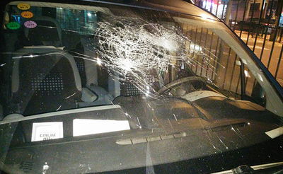 הרכב שהותקף