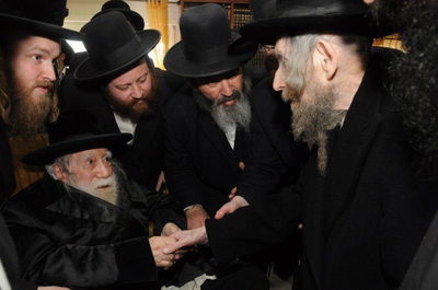 מרן הרב שטיינמן עם הרבי מערלוי זצ"ל