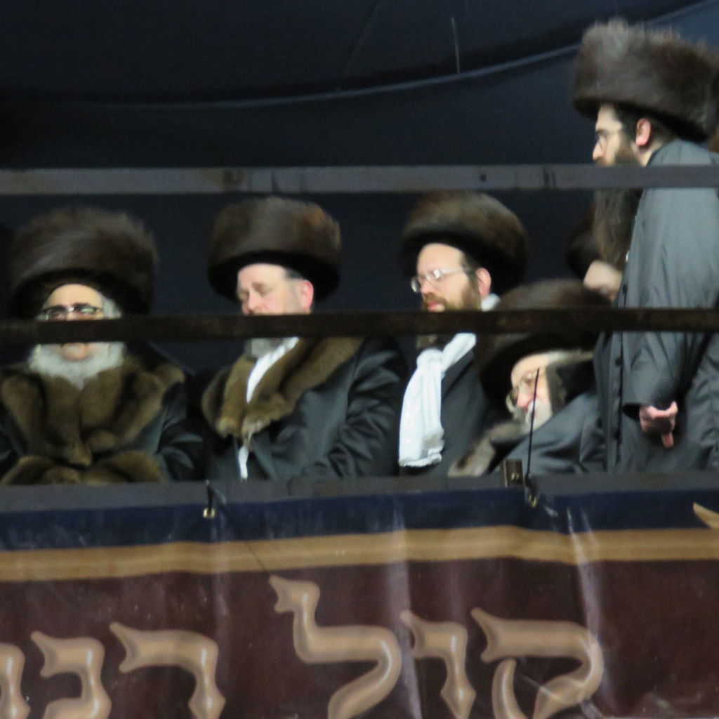 חתונת נכד הרבי מסקווירא עם נכדת הרבי מרחמסטריווקא • צפו בגלריה