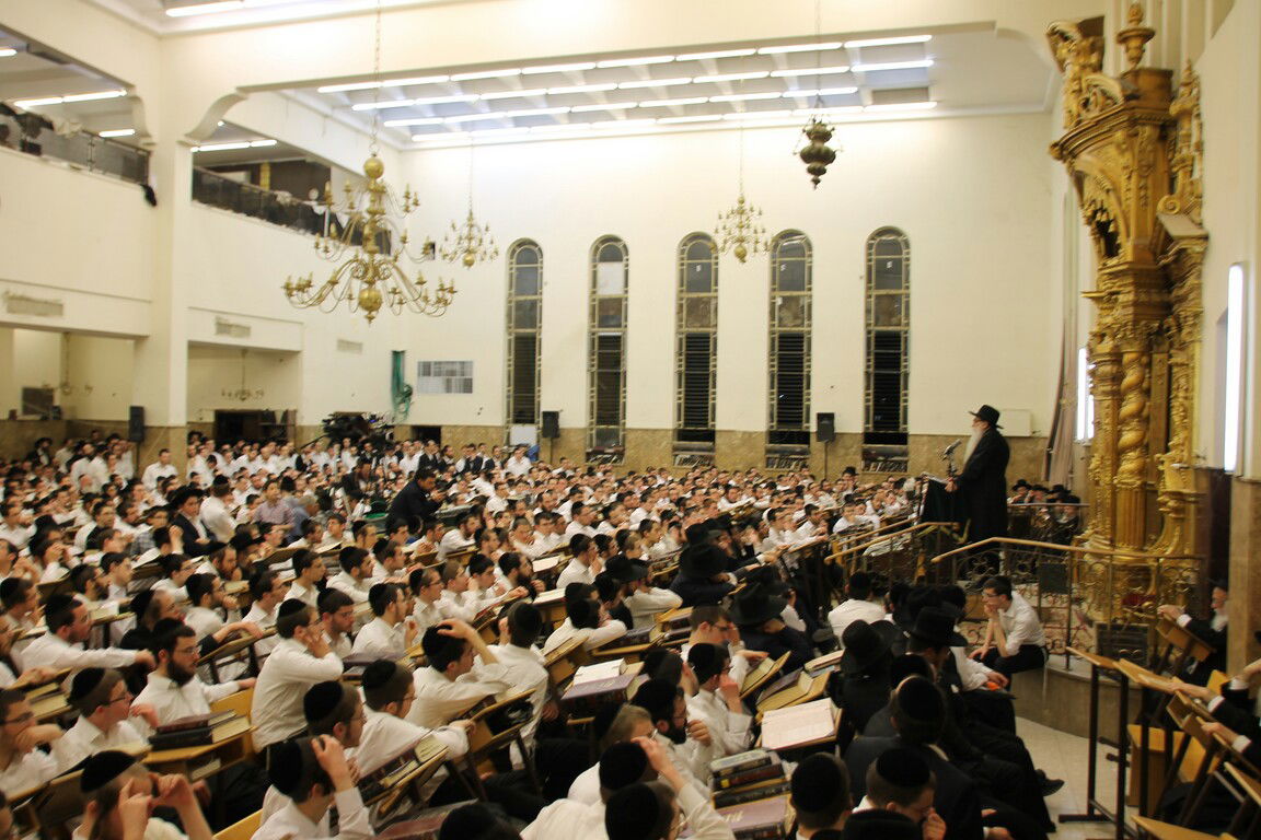 תיעוד: אלפים בעצרת לזכר ראש ישיבת פוניבז' הגאון רבי חיים שלמה ליבוביץ זצ"ל