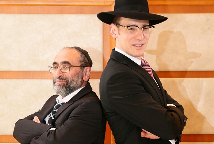 אבי בלום עם עמיתו יעקב ריבלין