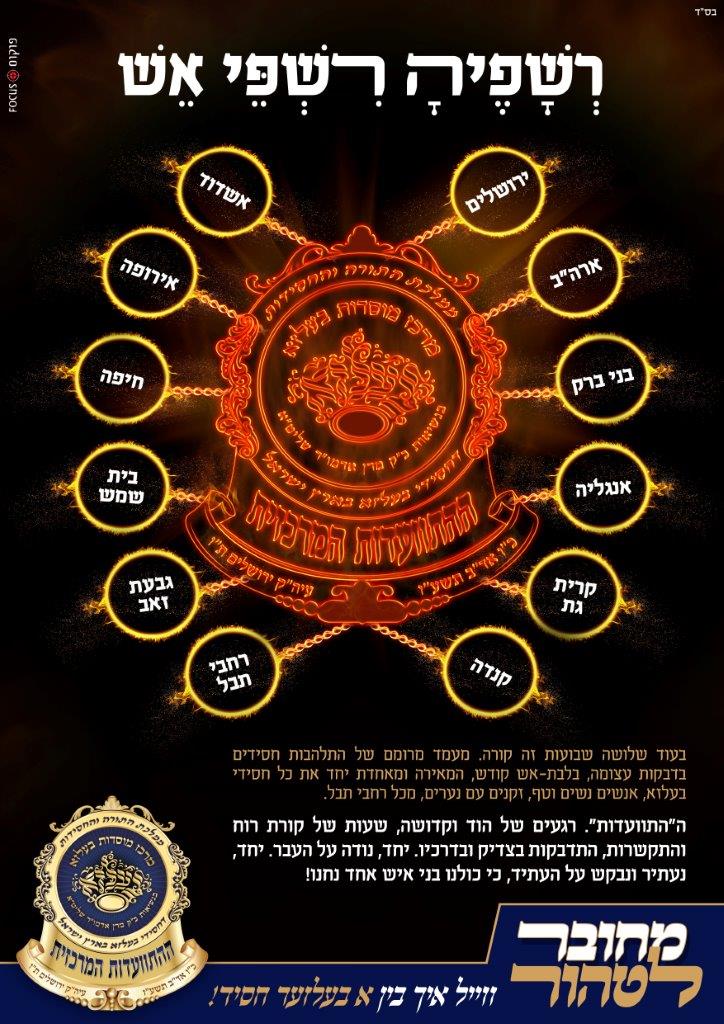 מיוחד: הלו"ז המלא להתוועדות ההיסטורית של בעלזא