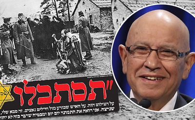 מאיר דגן לצד התמונה הכואבת