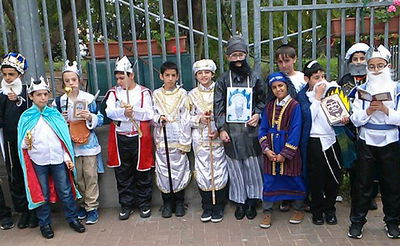 חלק מהילדים בתחרות, היום