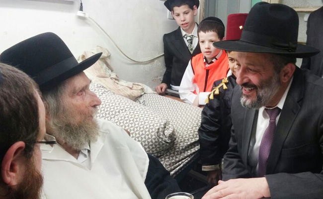 דרעי בבית מרן הרב שטיינמן, הערב