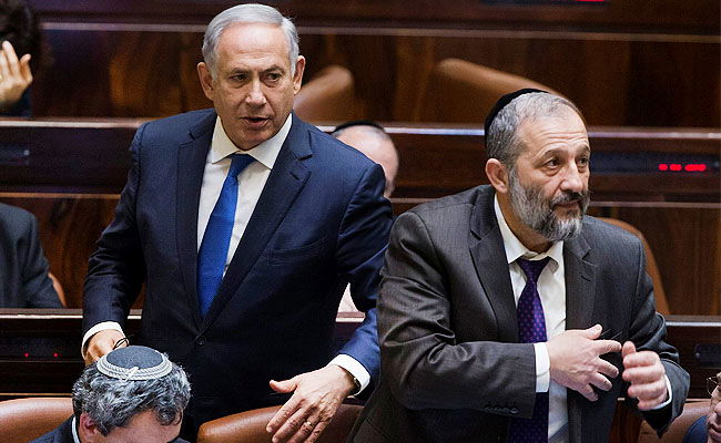 דרעי ונתניהו בכנסת, היום