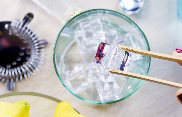 כמו קריסטל. קוביות קרח פוטוגניות