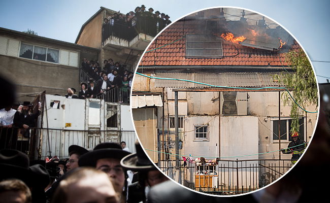 בתי ורשא עלו באש, וכל הסקרנים הגיעו; גלריה