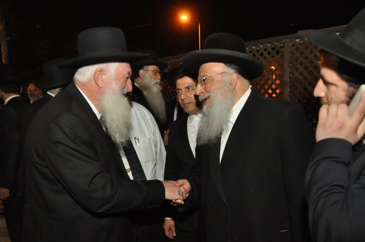 שמחת חתונת נכדת הראשל"צ  ורבה של ירושלים הגר"ש עמאר