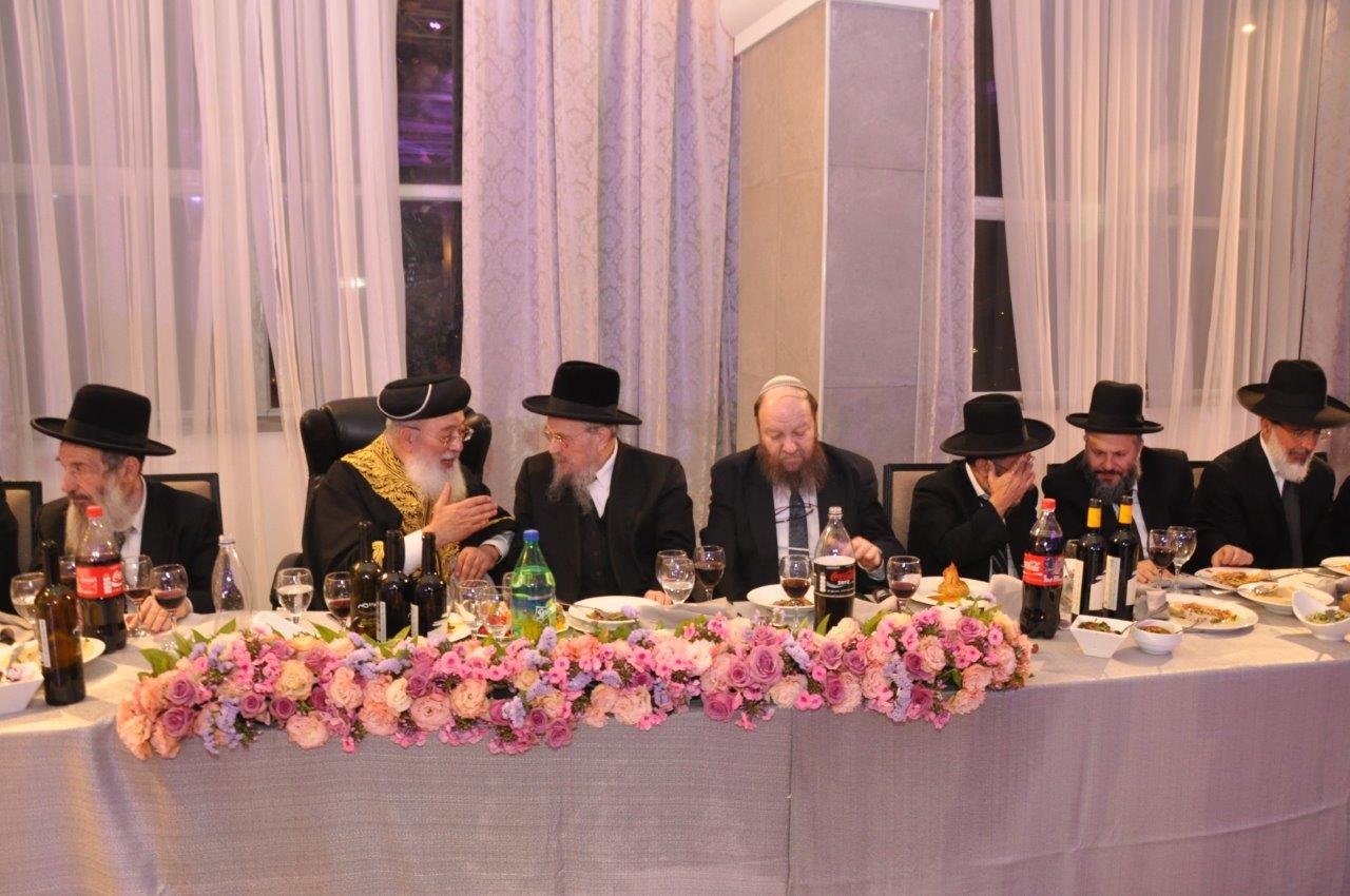 שמחת חתונת נכדת הראשל"צ  ורבה של ירושלים הגר"ש עמאר