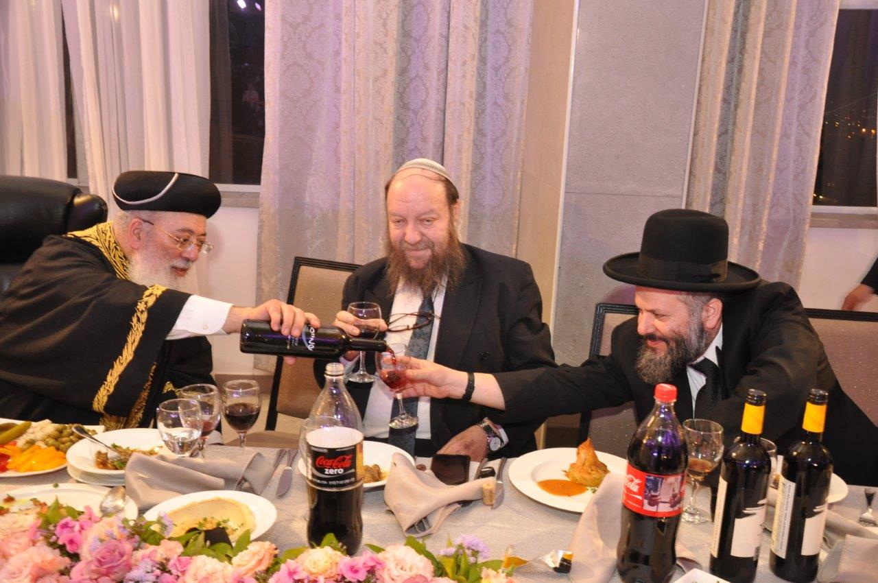 שמחת חתונת נכדת הראשל"צ  ורבה של ירושלים הגר"ש עמאר