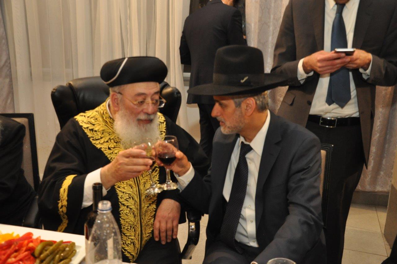 שמחת חתונת נכדת הראשל"צ  ורבה של ירושלים הגר"ש עמאר