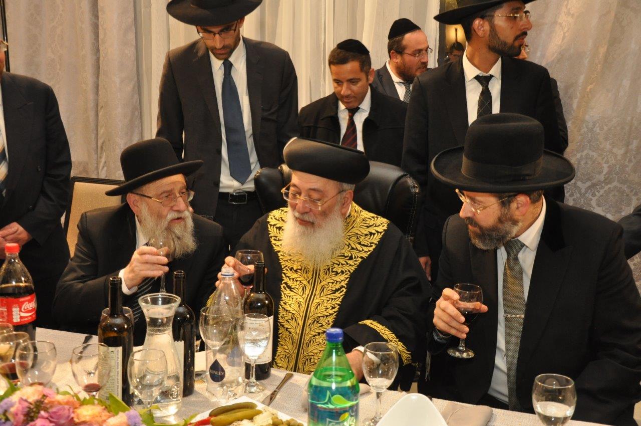 שמחת חתונת נכדת הראשל"צ  ורבה של ירושלים הגר"ש עמאר