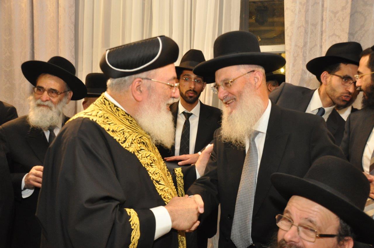 שמחת חתונת נכדת הראשל"צ  ורבה של ירושלים הגר"ש עמאר