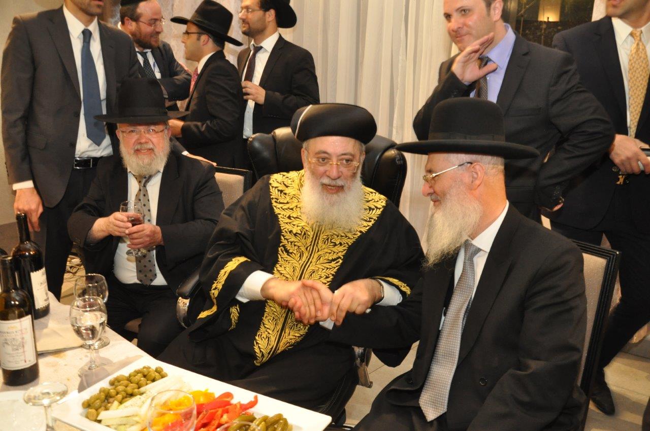 שמחת חתונת נכדת הראשל"צ  ורבה של ירושלים הגר"ש עמאר