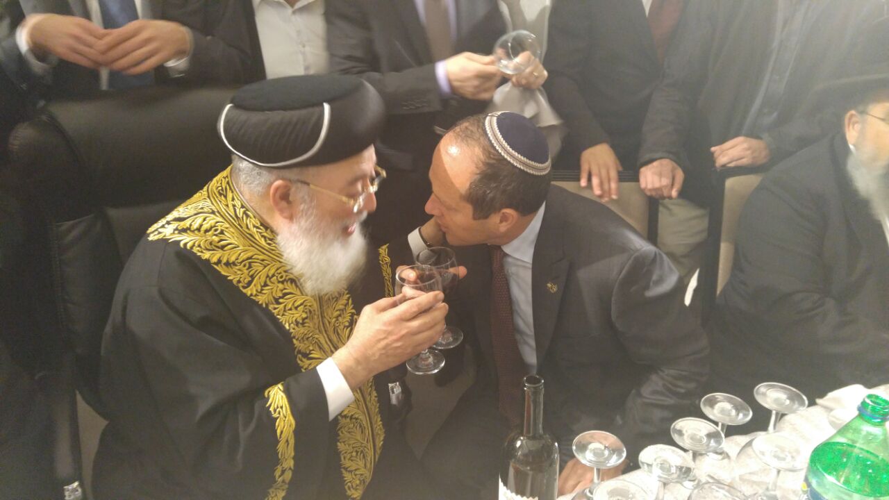 שמחת חתונת נכדת הראשל"צ  ורבה של ירושלים הגר"ש עמאר