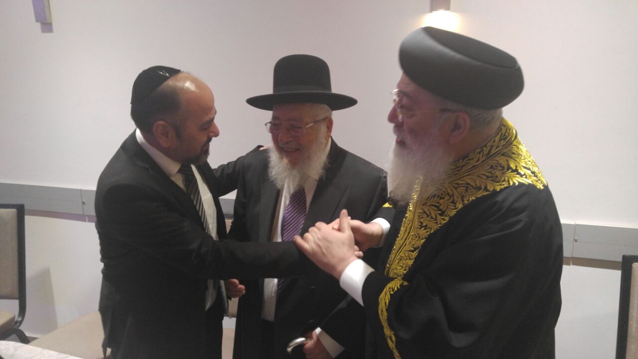 שמחת חתונת נכדת הראשל"צ  ורבה של ירושלים הגר"ש עמאר