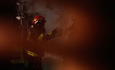 מצלמת הקסדה של הכבאי תיעדה את רגעי התופת בירושלים