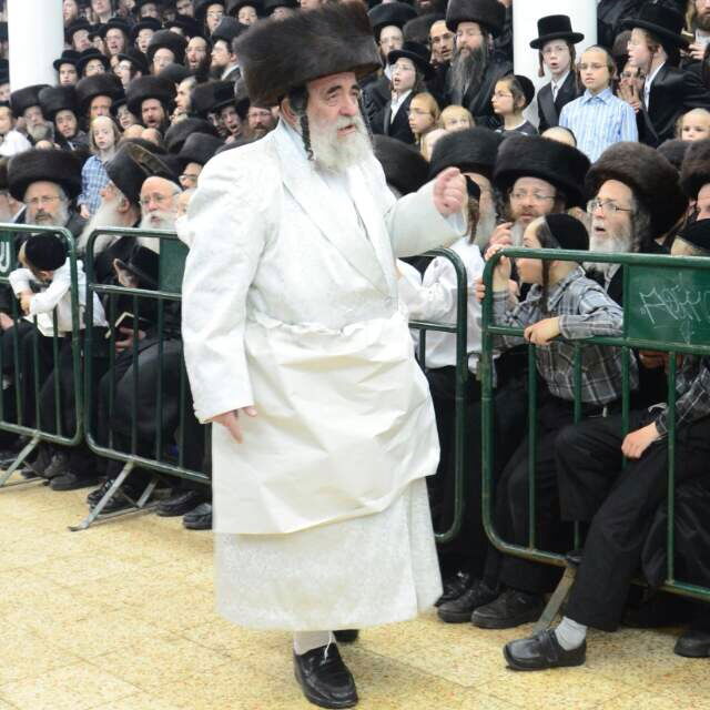 כ"ק האדמו"ר מויז'ניץ בערב החג