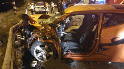 זירת התאונה הקשה