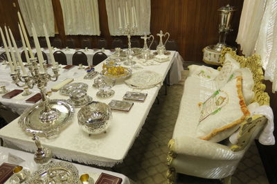 פאר והדר בשולחן הסדר של האדמו"ר מהרי"י מסאטמר