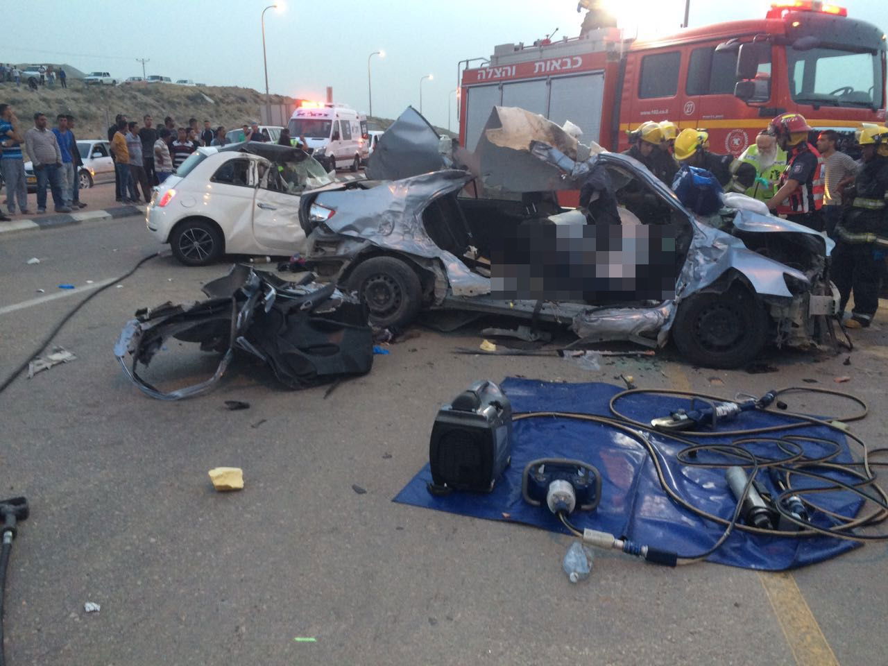 זירת התאונה