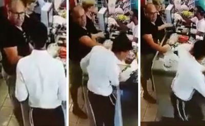 בסופר בנתיבות: חילוני סטר לבחור ישיבה בחמת זעם • צפו