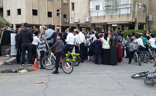 צילומי הסרט ברמת אלחנן