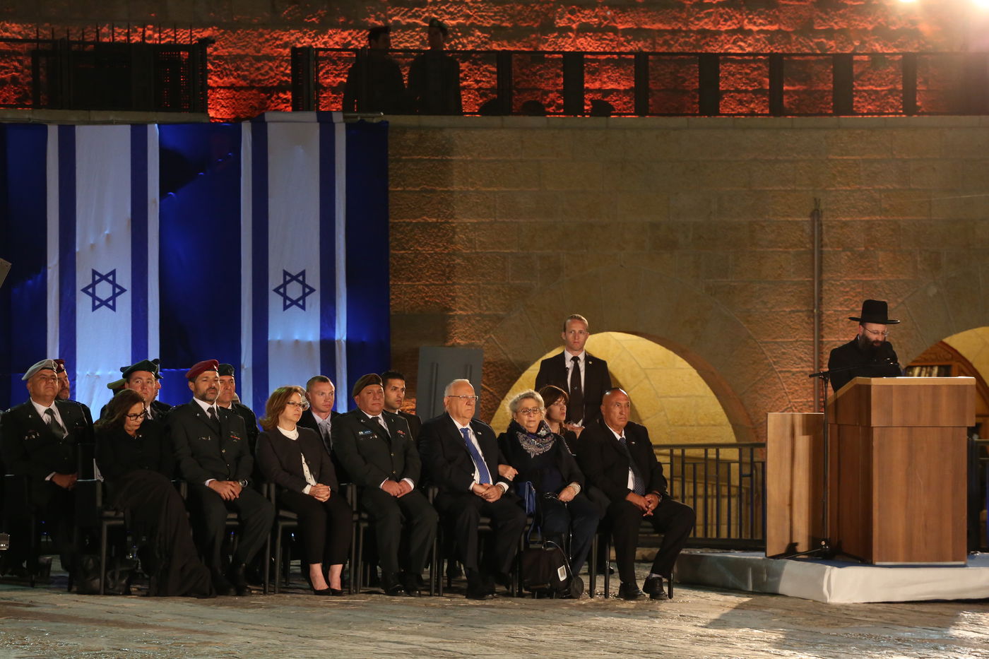 גלריה: טקס יום הזיכרון ברחבת הכותל המערבי