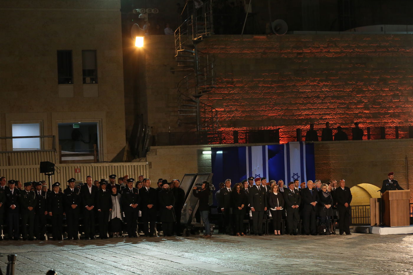 גלריה: טקס יום הזיכרון ברחבת הכותל המערבי