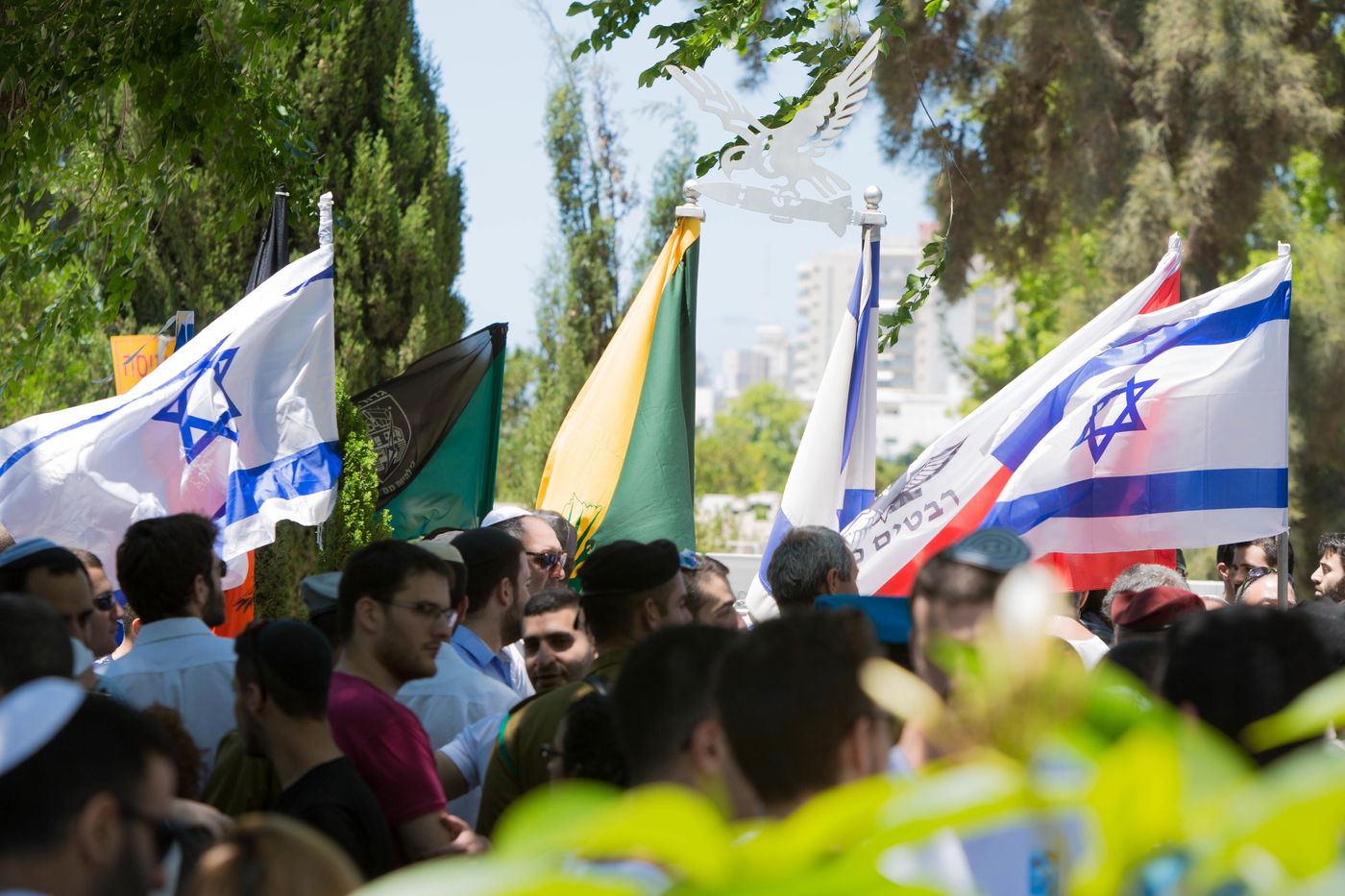 הגאון רבי אברהם יוסף השתתף בטקס יום הזיכרון