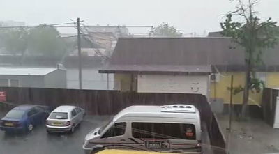 באמצע הקיץ: גשמים עזים הפתיעו את אומן