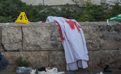 זירת הפיגוע, הבוקר