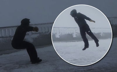 האיש שהלך נגד הרוח במהירות של 175 קמ"ש