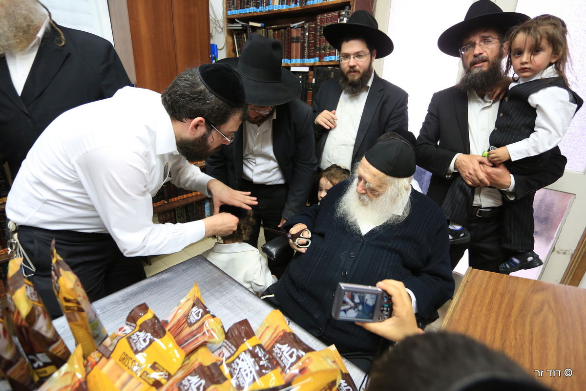 גלריה: הילדים שזכו לחלאקה אצל שר התורה