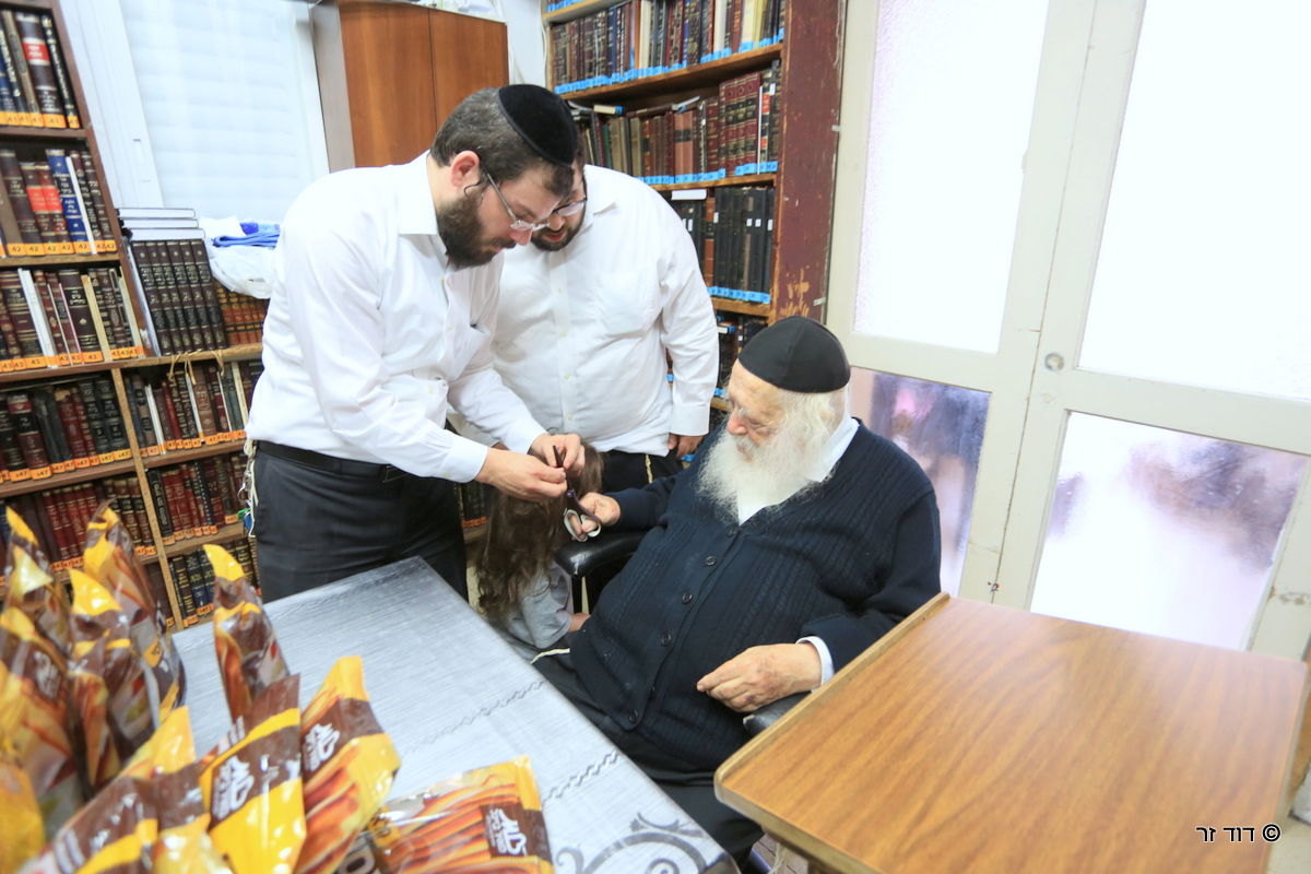 גלריה: הילדים שזכו לחלאקה אצל שר התורה