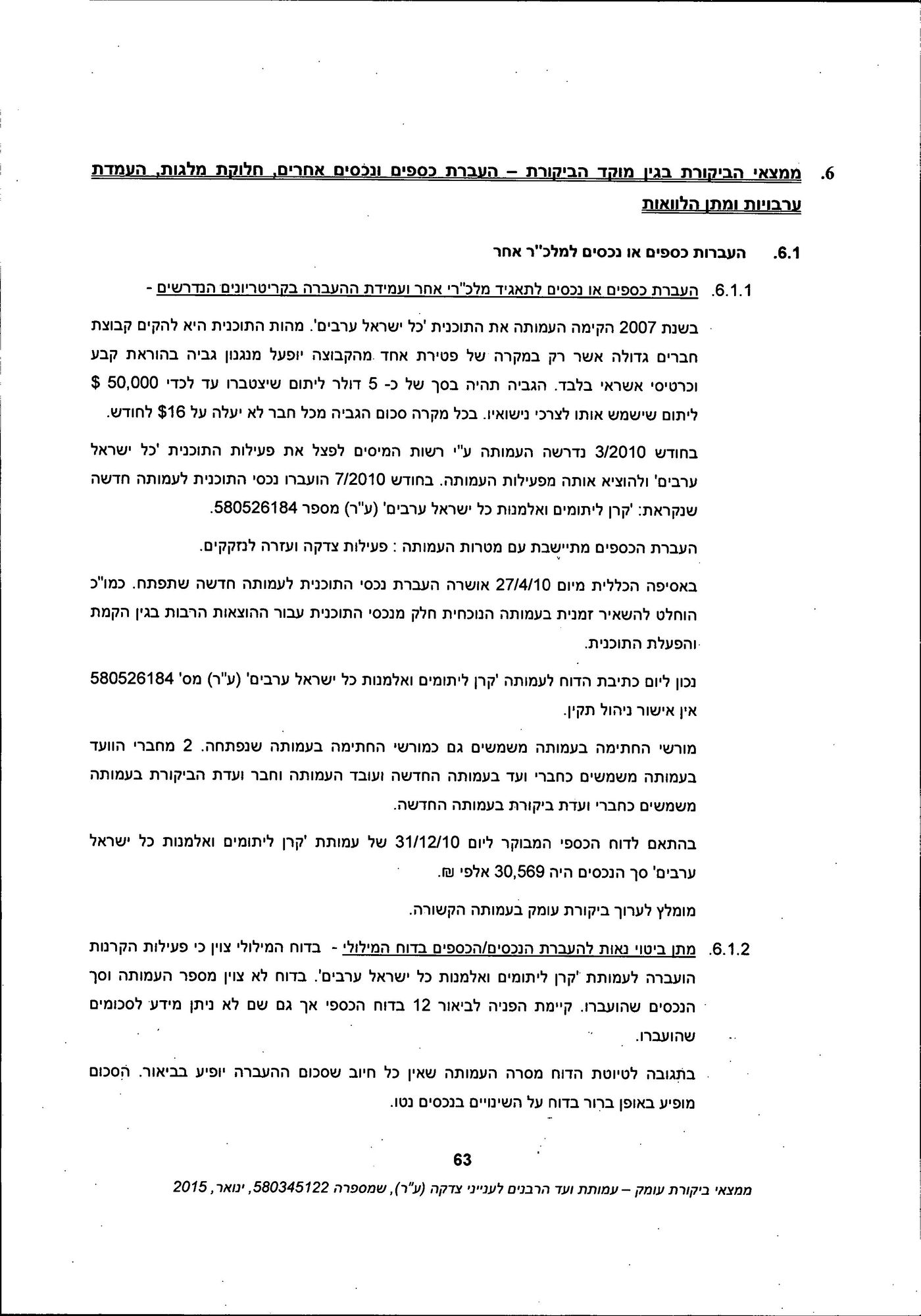 מסמך: הדו"ח המלא נגד "ועד הרבנים לענייני צדקה"