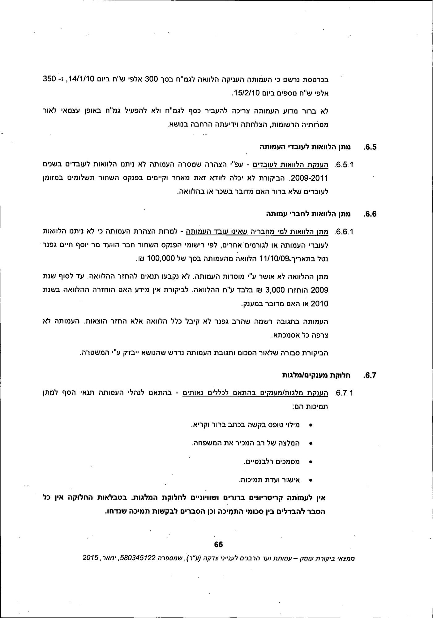 מסמך: הדו"ח המלא נגד "ועד הרבנים לענייני צדקה"