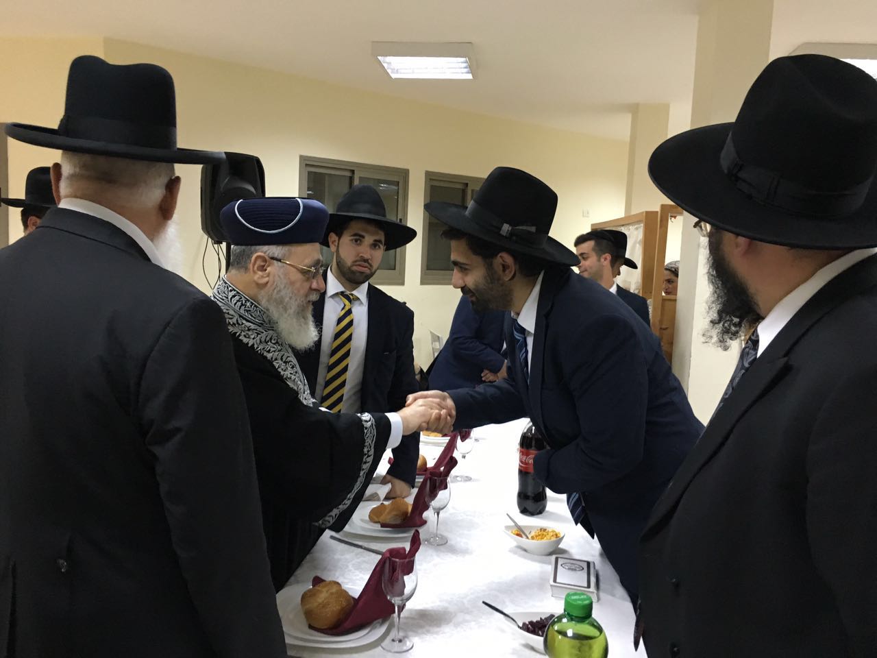 הדיינים חגגו שבע ברכות לראשון לציון הגר"י יוסף • תיעוד