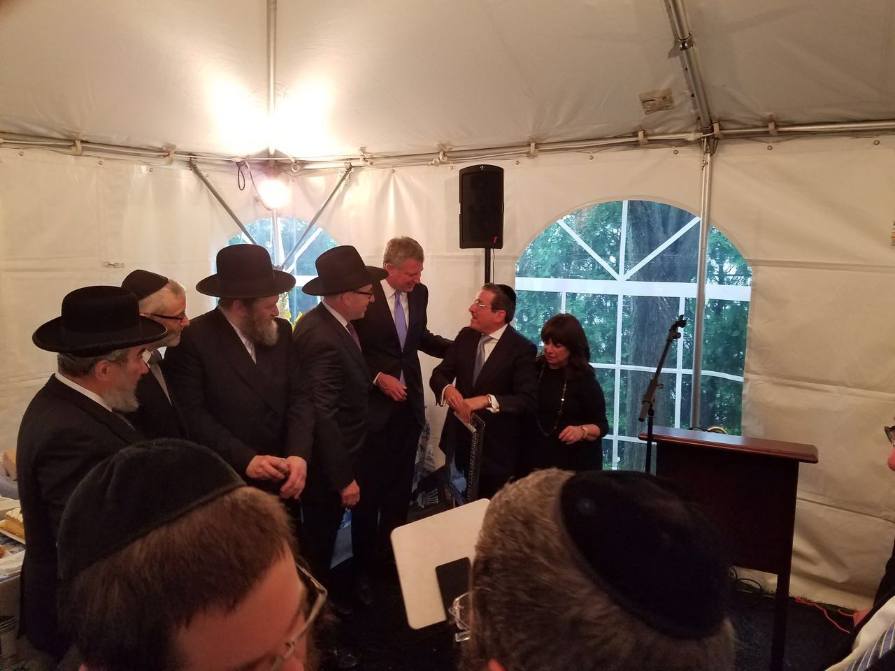 החגיגה של דה בלסיו: צעדה למען ישראל ומסיבת הוקרה