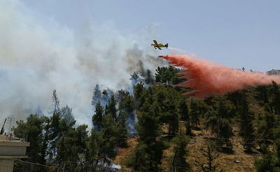 השריפה בכניסה לירושלים