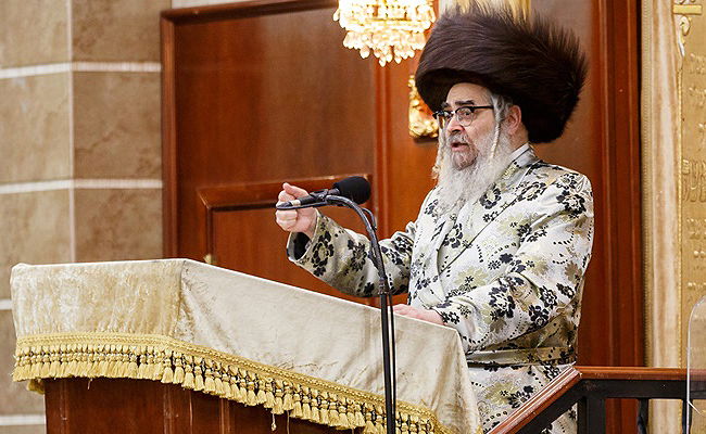 הרבי מסאטמר במשאו